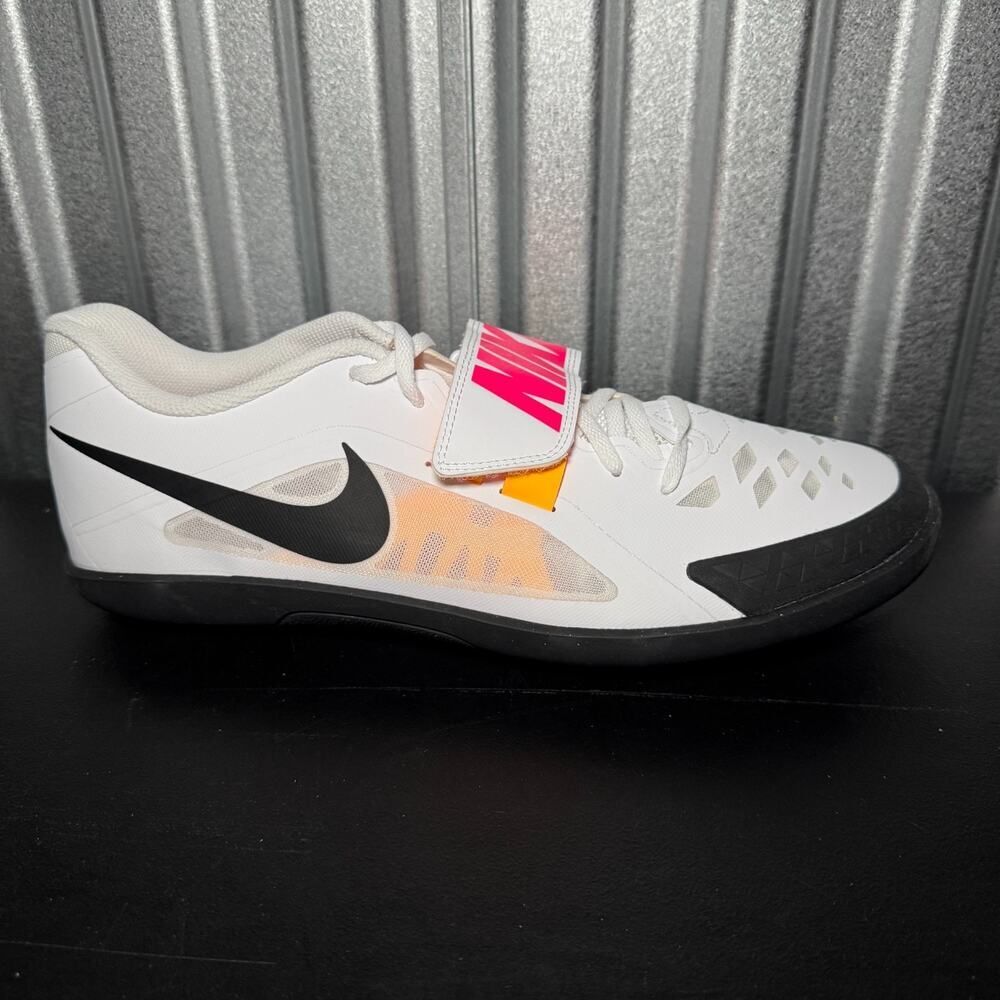 Nike Zoom Rotational 6 White Black Track & Field Throwing Shoe 685131-102 Sz 15